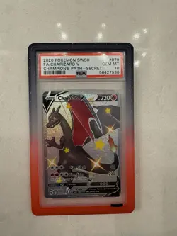 2020 Pokemon SWSH FA/Charizard v Champions Path Secret #079 PSA 10 - Image 1