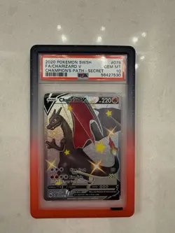 2020 Pokemon SWSH FA/Charizard v Champions Path Secret #079 PSA 10 - Image 2