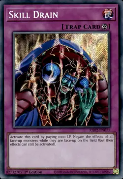 Skill Drain - Secret Rare 1st Edition RA02-EN077 - NM - YuGiOh - Image 1
