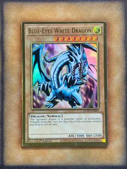 Yugioh Blue-Eyes White Dragon MGED-EN001 Ultra Rare 1st Ed NM - Image 1