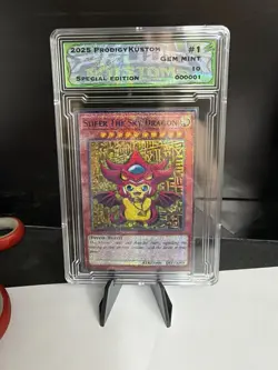 Yu-Gi-Oh! TCG Egyptian God Cards Custom Poncho Pikachu Slabbed Set - Image 2