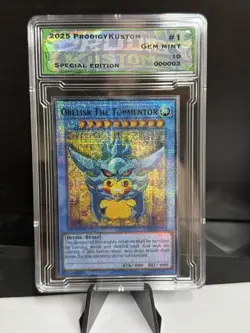 Yu-Gi-Oh! TCG Egyptian God Cards Custom Poncho Pikachu Slabbed Set - Image 4