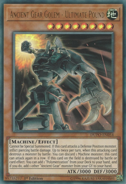 Ancient Gear Golem-Ultimate Pound - DUPO-EN054 Ultra Rare 1st NM - Yugioh - Image 1