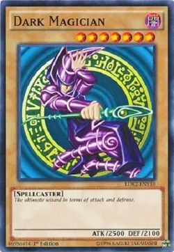 *** DARK MAGICIAN *** 1ST EDITION ORIGINAL ART MINT CONDITION LDK2-ENY10 YUGIOH! - Image 1