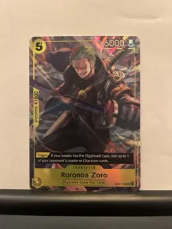 One Piece Roronoa Zoro OP07-113 Illustration Promo EN NM - Image 1