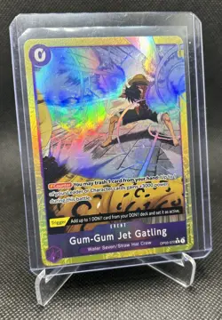 One Piece Gum-Gum Jet Gatling (Alt Art) OP03-072 R (Best Vol. 2 PRB-02 English) - Image 1