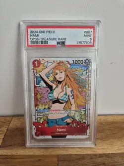 One Piece TCG Nami Treasure Rare PSA 9 Wings Of The Captain ST01-007 TR English! - Image 1