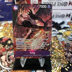 One Piece OP14 The Azure Sea’s Seven - King EB04-031 R Alternate Art ENGLISH - Image 1