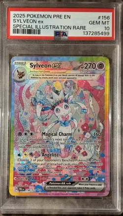 Pokemon TCG Prismatic Evolutions Sylveon EX Card 156/131 Sir Gem Mint PSA 10 - Image 4