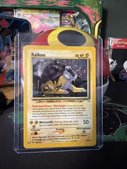 Raikou Neo Revelation Holo Card 13/64 Unlimited Rare German MP-HP Pokemon - Image 1