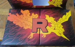 Pokemon Team Rocket Moltres EX Box Deck Play Mat No Cards - Image 2