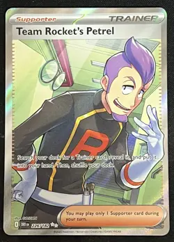 226/182 Team Rocket's Petrel Destined Rivals Full Art Pokemon TCG Card - NM - Image 1