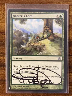 MTG✨Artist Signed NATURE’S LORE Art Print/Card✨ MINT SORCERY Terese Nielsen Art - Image 5