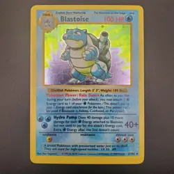 Blastoise 2/102 1999 Shadowless Holo Rare Base Set Pokemon Card LP - Image 2