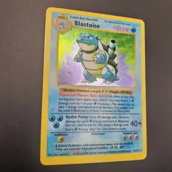 Blastoise 2/102 1999 Shadowless Holo Rare Base Set Pokemon Card LP - Image 3