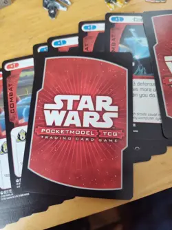 Star Wars PocketModel TCG Ships and Cards Lot - Image 2