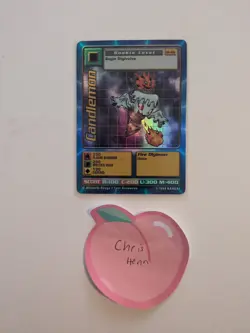 Candlemon ST-41S, Vintage Series 1 Starter Bandai Digimon Card, Foil, Rare - Image 1