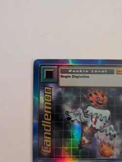 Candlemon ST-41S, Vintage Series 1 Starter Bandai Digimon Card, Foil, Rare - Image 3
