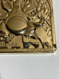 Pokemon Charizard Nintendo 1999 Burger King 23k Gold Plated Card - Image 4