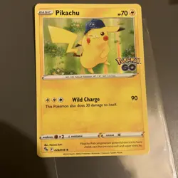 Pikachu Rare Holo Pokemon Go 2022 Card POGO 028/078 ⭐99p Start⭐ - Image 1