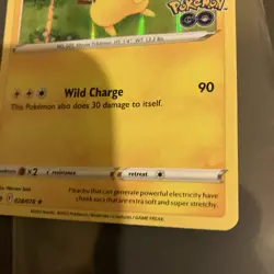 Pikachu Rare Holo Pokemon Go 2022 Card POGO 028/078 ⭐99p Start⭐ - Image 3