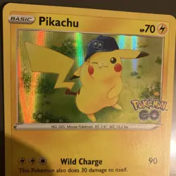 Pikachu Rare Holo Pokemon Go 2022 Card POGO 028/078 ⭐99p Start⭐ - Image 4