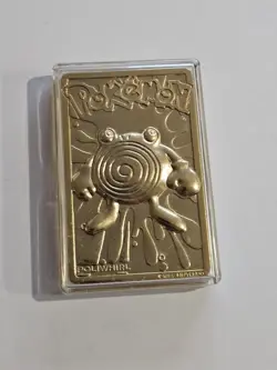 Vintage 1999 Burger King Pokemon 23K Gold Plated Trading Card Poliwhirl (No Box) - Image 3
