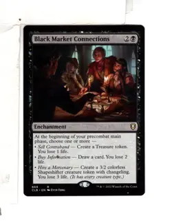 MTG SkeenAB Black Market Connections from Commander Legends 2. NM. - Image 1