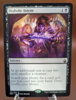Diabolic Intent x1 MTG Battlebond Magic Heavy Play HP English - Image 1