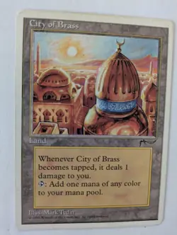 City of Brass 4th Edition MTG NM Free shipping with tracking - Image 1