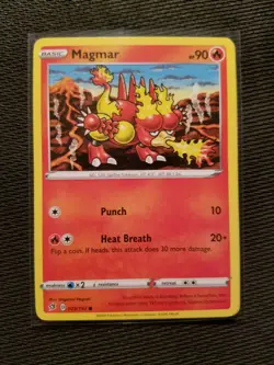Pokemon Magmar 029/192 Sword and Shield Rebel Common NM/M - Image 1