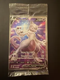 Pokemon Mewtwo V SWSH229 Black Star Promos *Sealed* Holo NM/M - Image 1