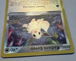 Pokemon TCG Radiant Eevee SWSH230 Promo Shiny Holo Rare Pokemon Go NM/M - Image 3