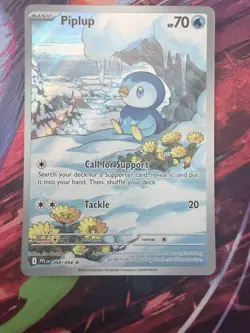 Pokemon Piplup 98/94 - Phantasmal Flames Illustration Rare - NM - Image 1