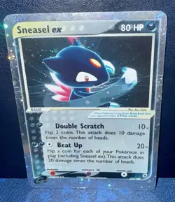 Pokemon TCG Sneasel EX Ruby and Sapphire Holo Ultra Rare 103/109 HP #103 - Image 1