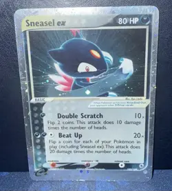Pokemon TCG Sneasel EX Ruby and Sapphire Holo Ultra Rare 103/109 HP #103 - Image 3