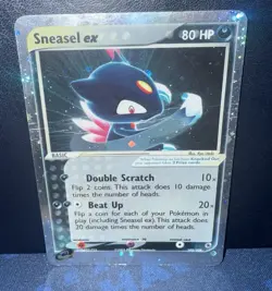 Pokemon TCG Sneasel EX Ruby and Sapphire Holo Ultra Rare 103/109 HP #103 - Image 4