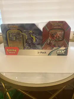 Pokemon TCG: Paldea Legends Miraidon & Koraidon EX Tin 2 Pack (New & Sealed) - Image 1