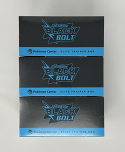 Pokemon Black Bolt Elite Trainer Box ETB Pokemon Center Exclusive New Sealed x3 - Image 3
