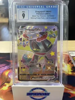 Pokemon TCG Dragapult VMAX Rebel Clash SWSH097 Holo Promo CGC 9 - Image 1