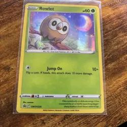 Rowlet SWSH220 SWSH: Sword & Shield Promo Cards Holo Pokemon TCG - Image 1