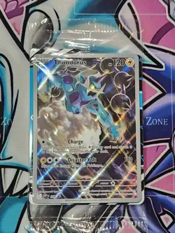 POKEMON Thundurus SVP 209 Black Star ETB Promo Black Bolt SEALED - Image 1