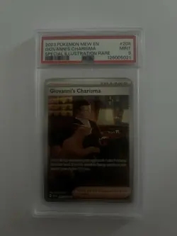 Pokemon TCG Giovanni's Charisma Scarlet & Violet 151 204/165 PSA 9 - Image 1