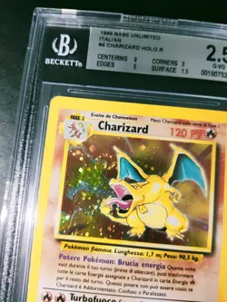 Pokemon Charizars Set base Holo BGS 2.5 Ita No Shining Goldstar - Image 2