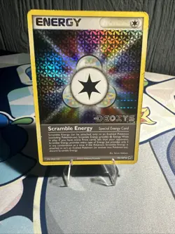 Pokemon Scramble Energy Deoxys 95/107 Reverse Holo Stamped LP Light Play - Image 1