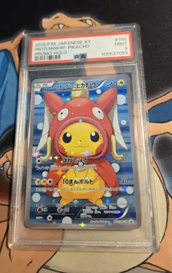 Pokemon Pretend Magikarp Pikachu Poncho Japanese Full Art Promo 150/XY-P PSA 9 - Image 1