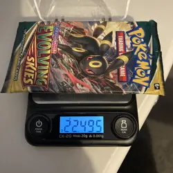 Pokemon Evolving Skies Heavy Booster Pack 22.49 G, Brand New Sealed, Umbreon - Image 3