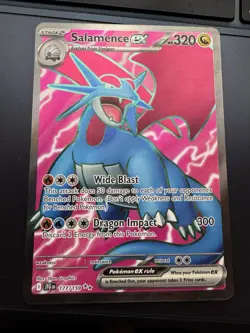 Pokemon TCG Salamence Ex Ultra Rare 177/159 Journey Together Near Mint - Image 1