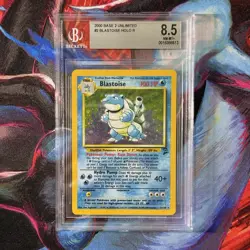 Pokemon Blastoise 2 - Base Set 2 Holo Rare - BGS Beckett 8.5 NM-MT+ - Image 1