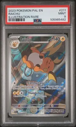 2023 Pokemon Paldea Evolved - Raichu 211/193 PSA 9 - Image 1